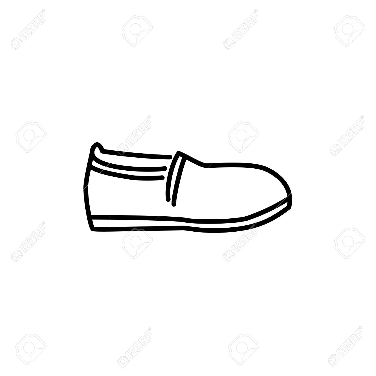white closed shoes