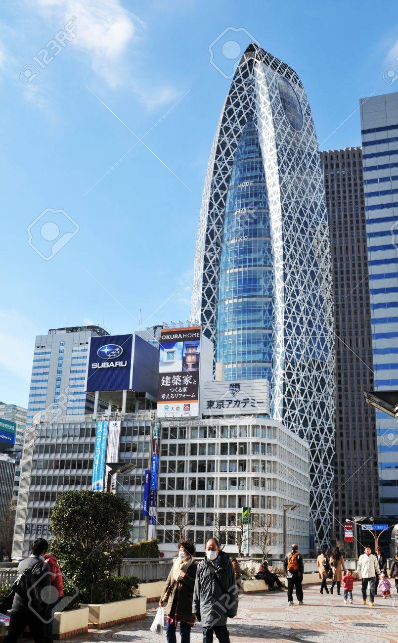 Modern Architecture Tokyo tokyo, japan - 28 dec, 2011: modern architecture in shinjuku Modern Architecture Tokyo tokyo, japan - 28 dec, 2011: modern architecture in shinjuku