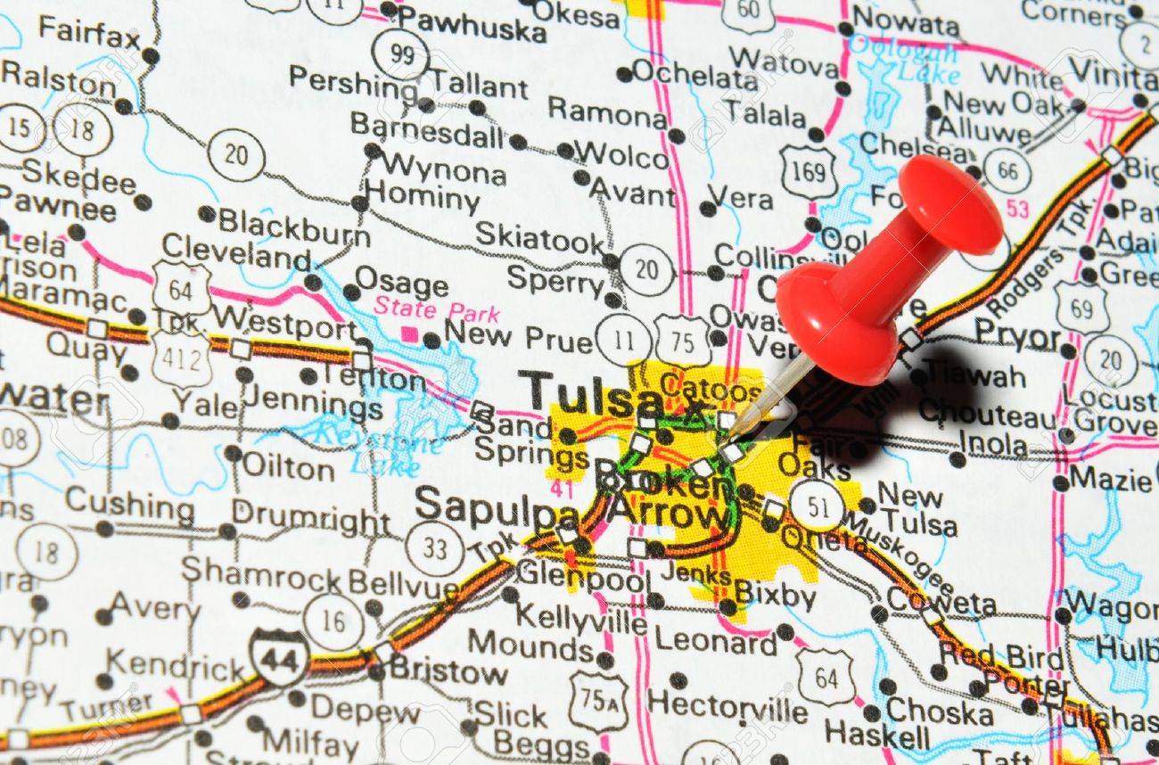 Mapa de tulsa oklahoma