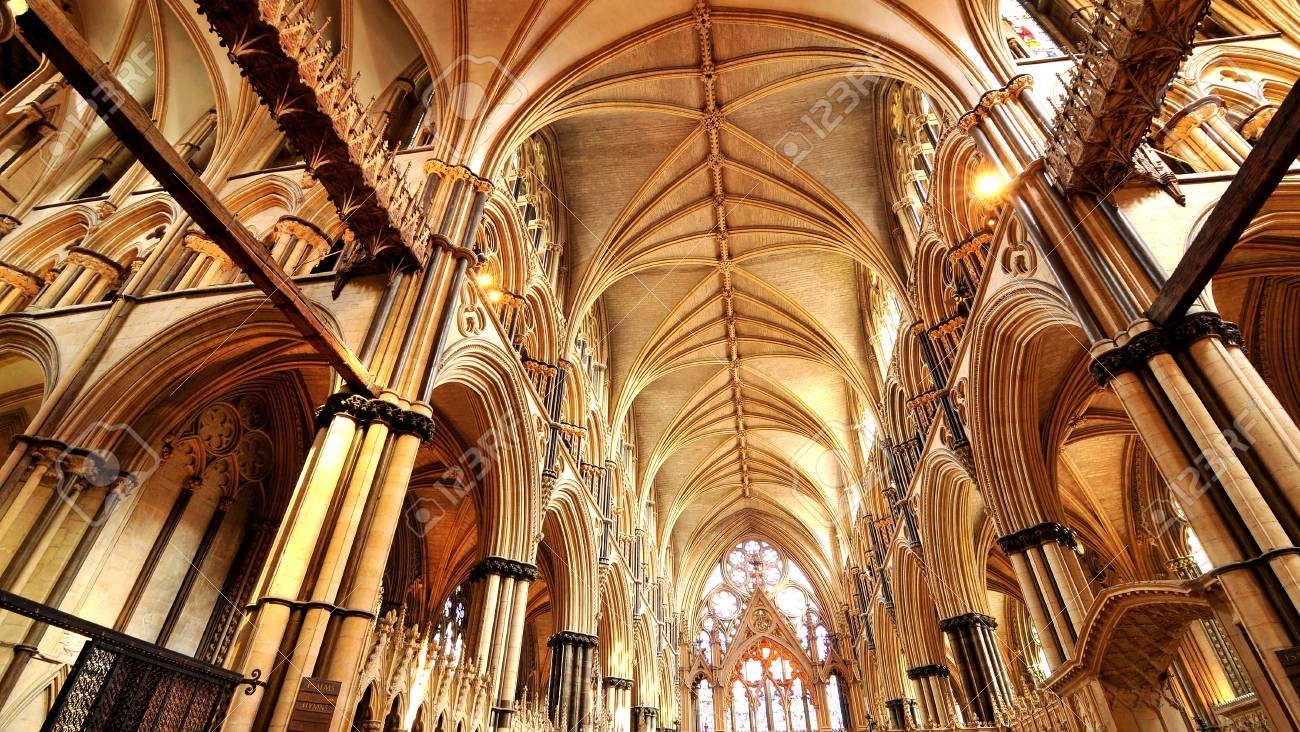 リンカン大聖堂は主要なランドマークとイングランドで 3 番目に大きい大聖堂リンカーン イギリス 15 年 4 月 9 日です の写真素材 画像素材 Image