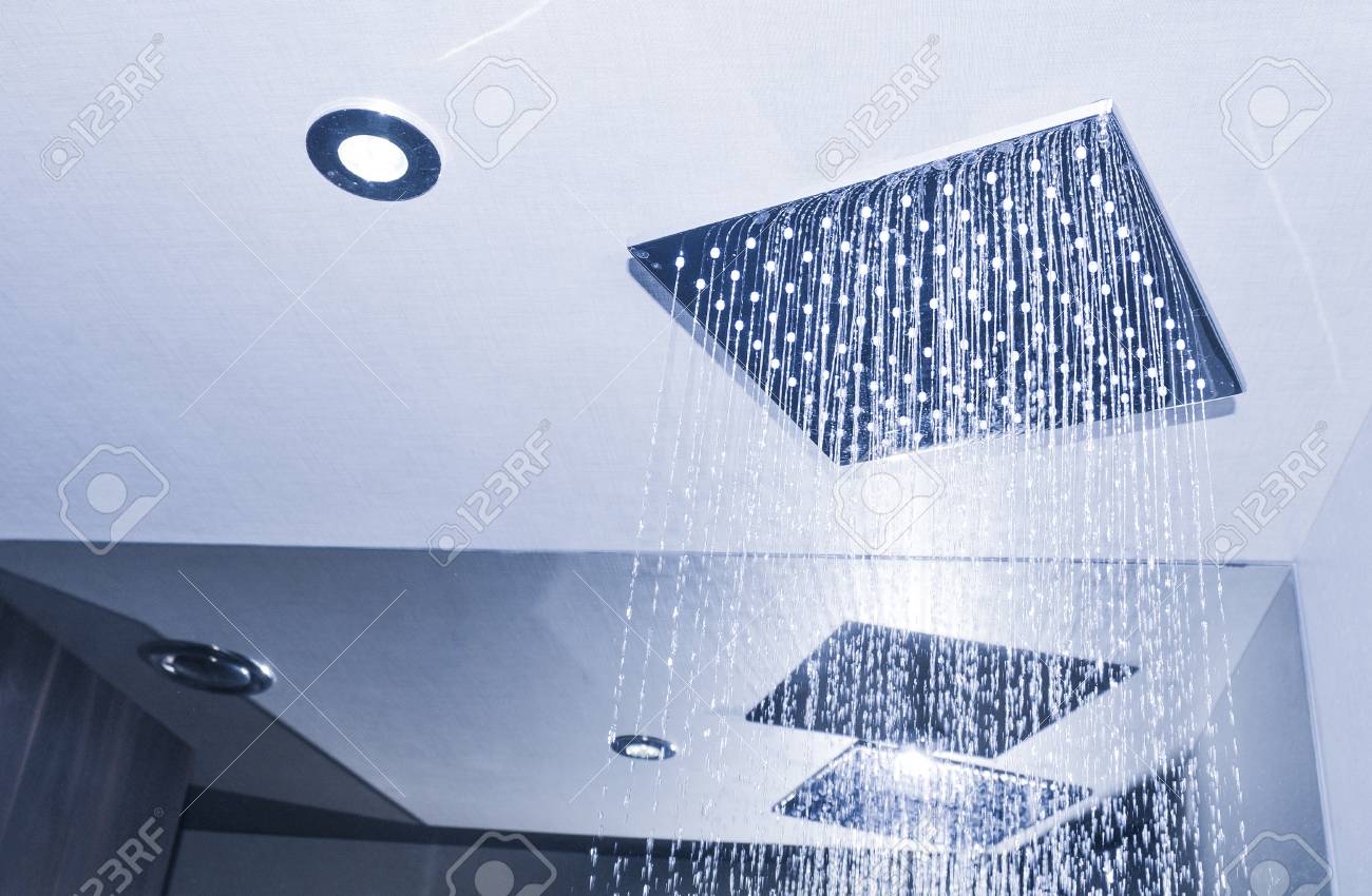 Detail of modern ceiling shower - 96362065 Detail of modern ceiling shower - 96362065
