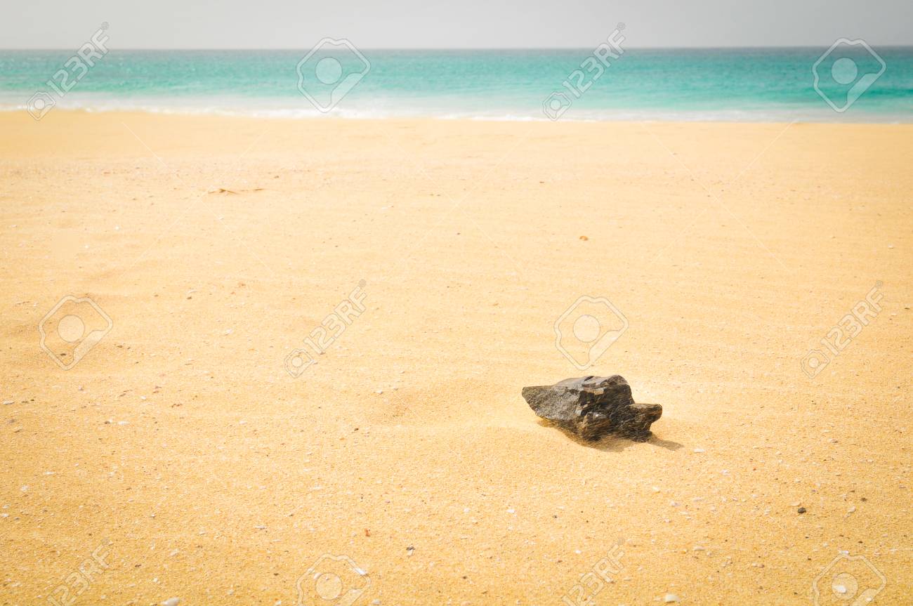 Sea panorama with volcanic rocks in Cape Verde - 96362071 Sea panorama with volcanic rocks in Cape Verde - 96362071