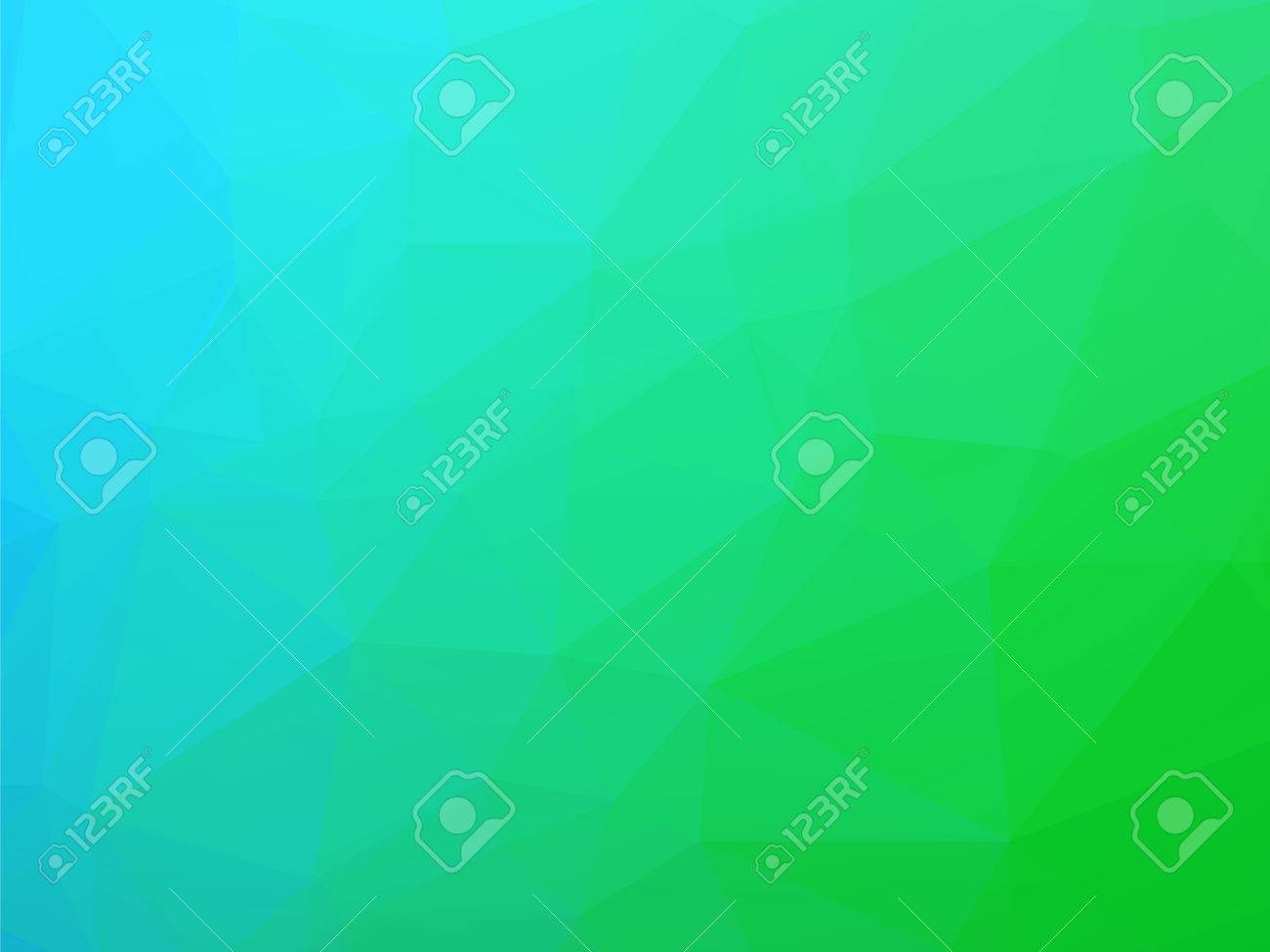 三角形の色のグラデーションで青緑の光背景のイラスト素材・ベクター
