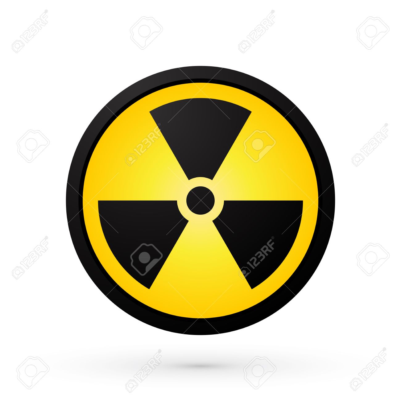 simple radioactivity symbol royalty