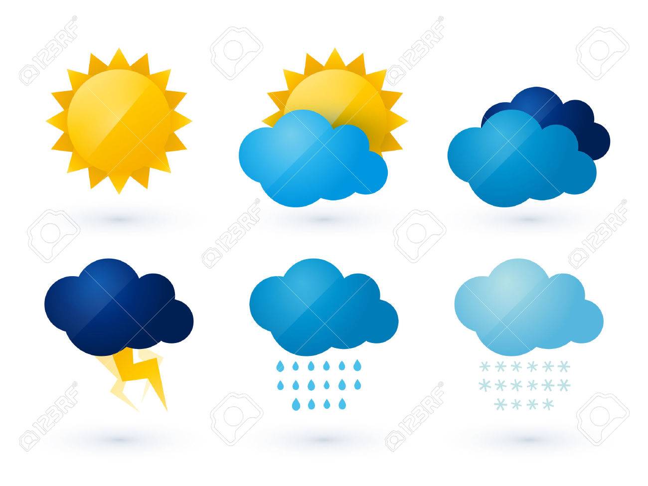 Set Of Weather Vector Icons Royalty Free SVG, Cliparts, Vectors, and Stock  Illustration. Image 50426740., image size:1300x975