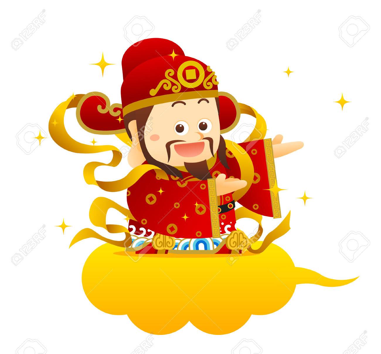ベクトル イラスト漢字 富の神 中国語金ドルの意味の文言 富と成功したい のイラスト素材 ベクタ Image