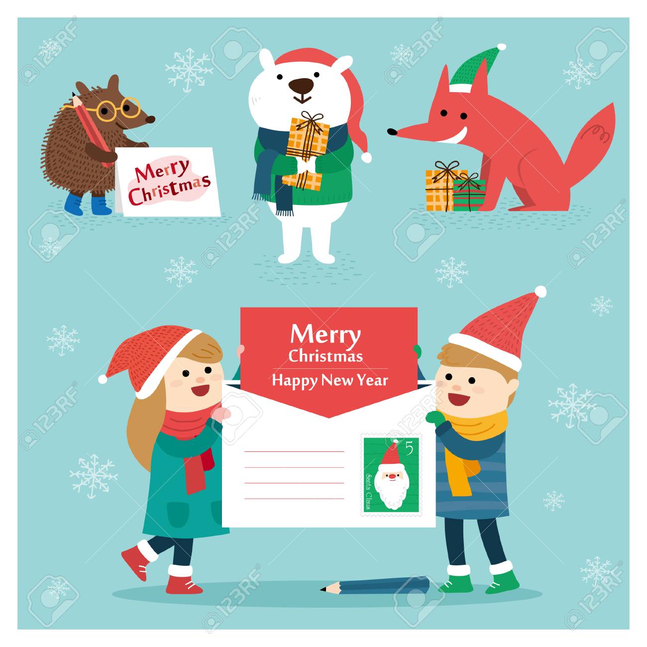 クリスマス文字とグラフィック要素 グリーティング カードの背景 クリスマス文字とグラフィック要素 グリーティング カードの背景