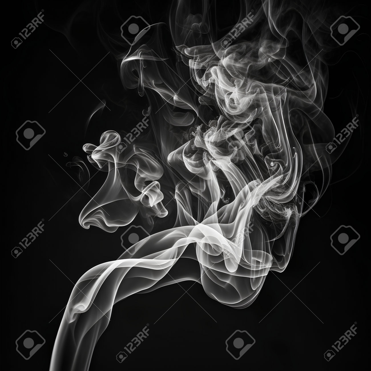 Premium Photo Texture of steam on a black background