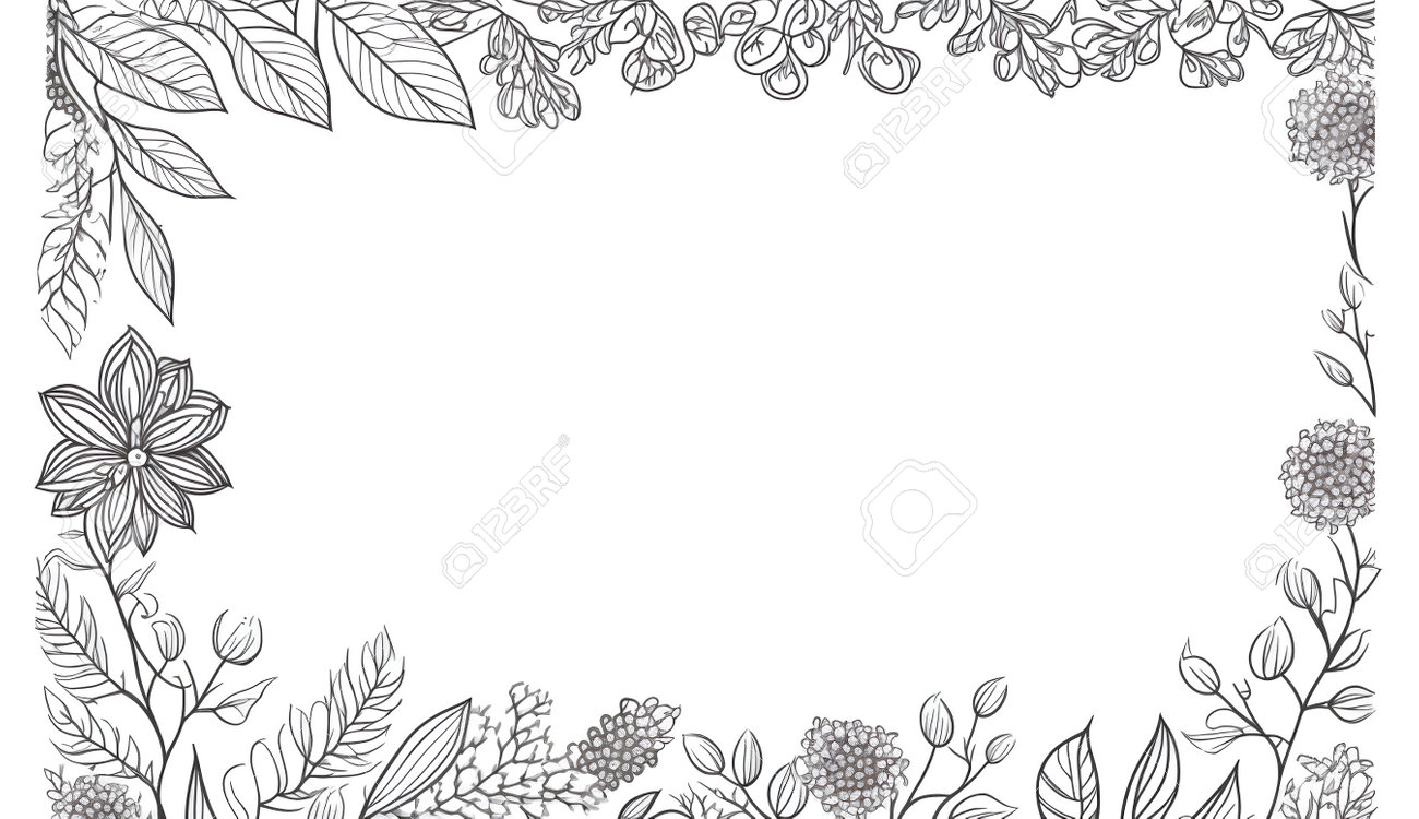 白黒花のアートフレーム rb0178-1top.jpg