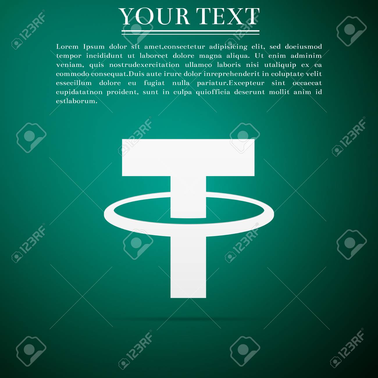 Cryptocurrency 동전 테더 Usdt 아이콘은 녹색 배경에 분리되어 있습니다. 실물 비트코인. 디지털 통화. 알트코인 기호.  블록체인 기반 보안 암호화폐. 평면 디자인. 벡터 일러스트 레이 션 로열티 무료 사진, 그림, 이미지 그리고 스톡포토그래피.