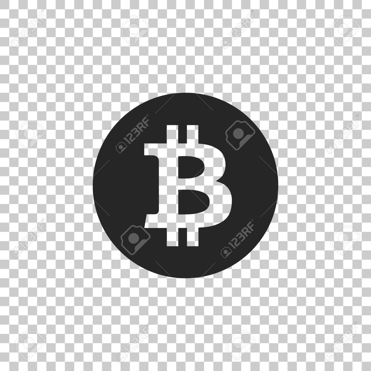 Cryptocurrency Coin Bitcoin Icon Isolated On Transparent Background.  Bitcoin For Internet Money. Physical Bit Coin. Digital Currency. Blockchain  Based Secure Crypto Currency. Vector Illustration Royalty Free SVG,  Cliparts, Vectors, and Stock Illustration.