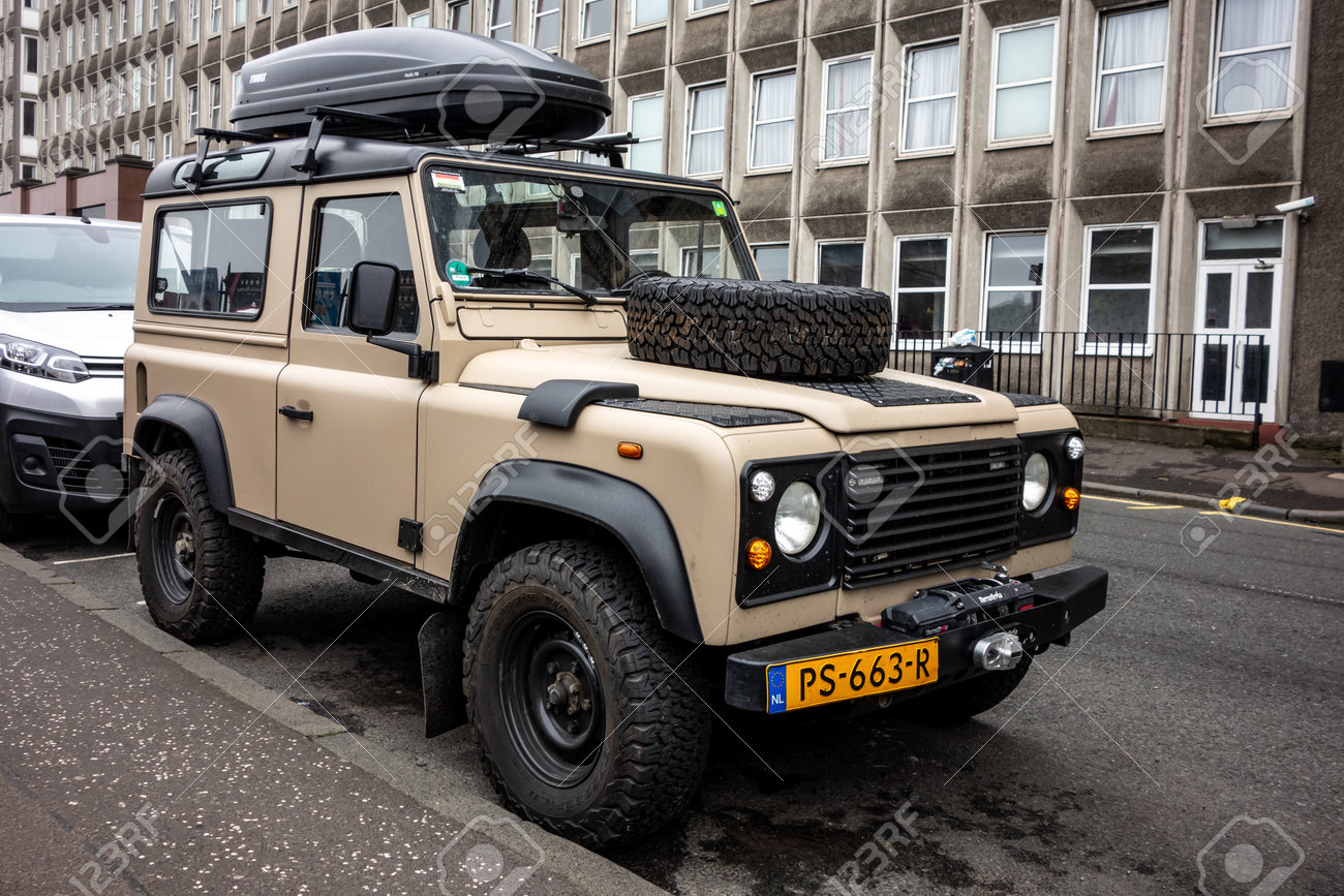EDINBURGH, UNITED KINGDOM - JULY 29, 2019: The Old Land Rover.