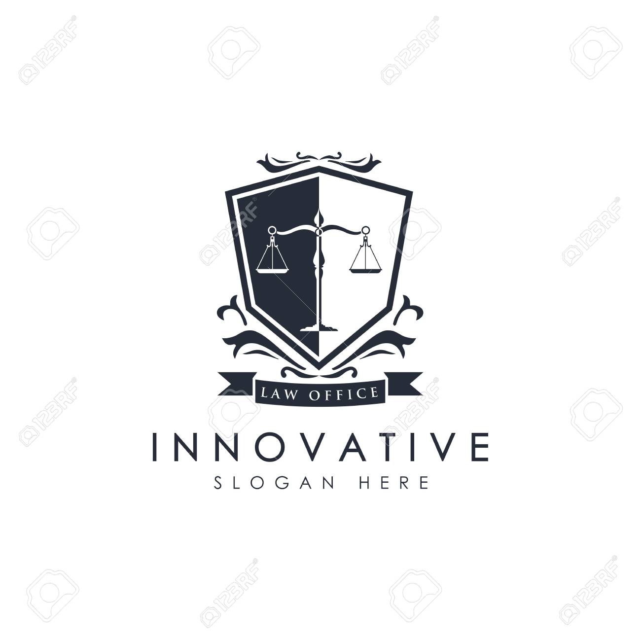 Law Logo Design Vector Illustration Royalty Free Cliparts Vectors And Stock Illustration Image 94301118