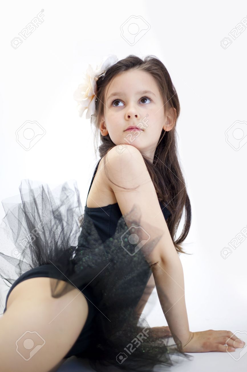sweet little ballerina girl stock photo picture and royalty free