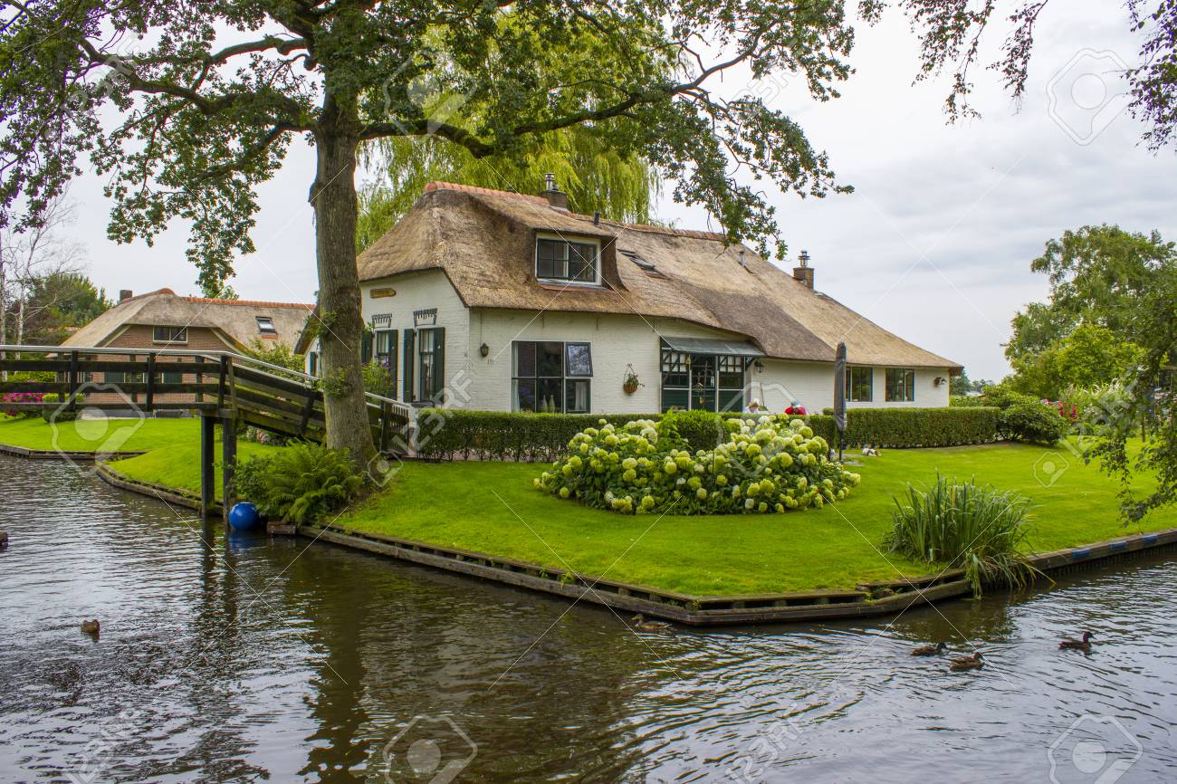 Giethoorn Netherlands Typical Dutch County Side Of Houses And Stock Photo Picture And Royalty Free Image Image 89803434