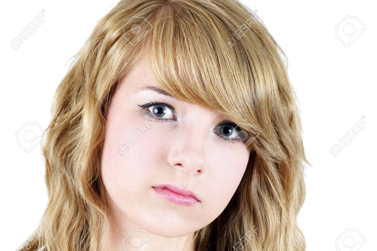 Sad Face Or Depressed Young Blond Teenager Girl Great For Suicide Or Abuse Awareness Sad Face Or Depressed Young Blond Teenager Girl Great For Suicide Or Abuse Awareness