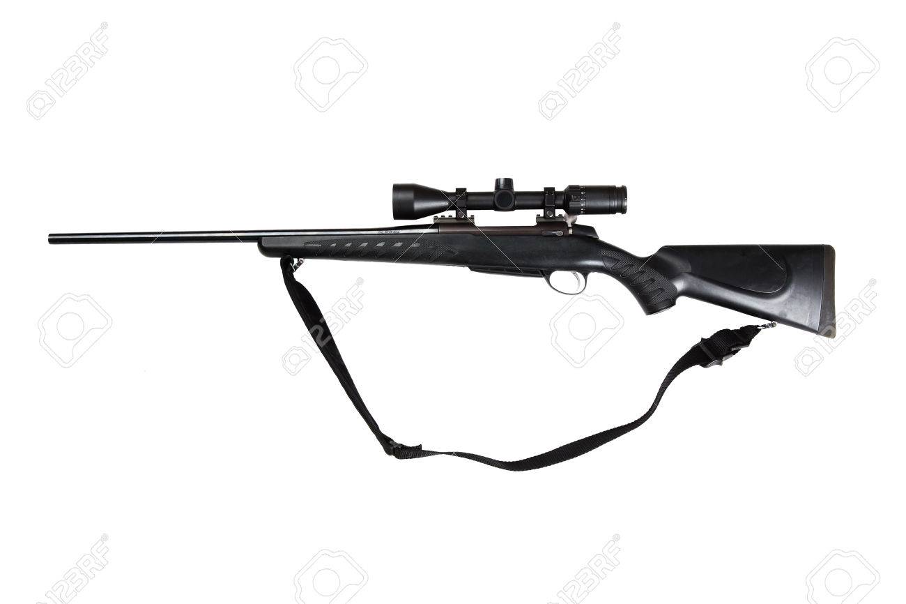 30-06 Springfield Hunting Riffle Isolated On White Stock Photo, Picture and  Royalty Free Image. Image 43697591.