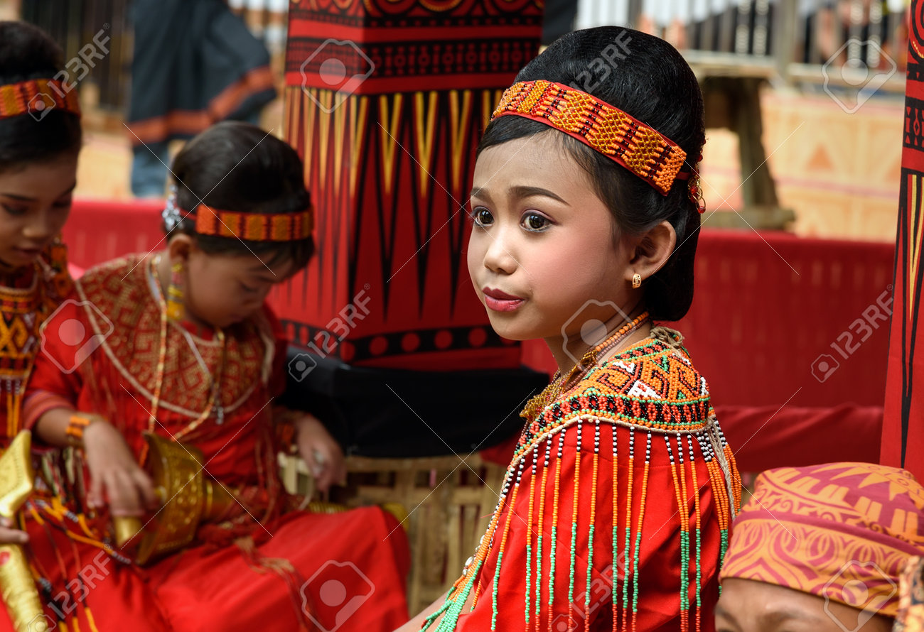 Tana Toraja Indonesia Dec 10 2015 Unidentified Young Girl