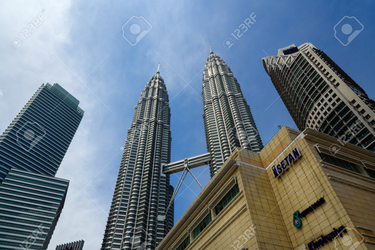 Kuala Lumpur Malaysia January 7 2016 Petronas Twin Towers