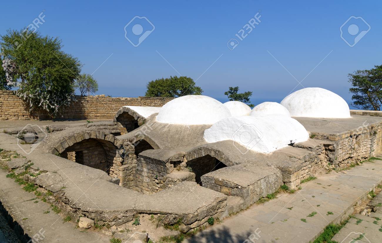 ナリン カラ要塞のカーンのバス デルベント ロシアのダゲスタン共和国 の写真素材 画像素材 Image