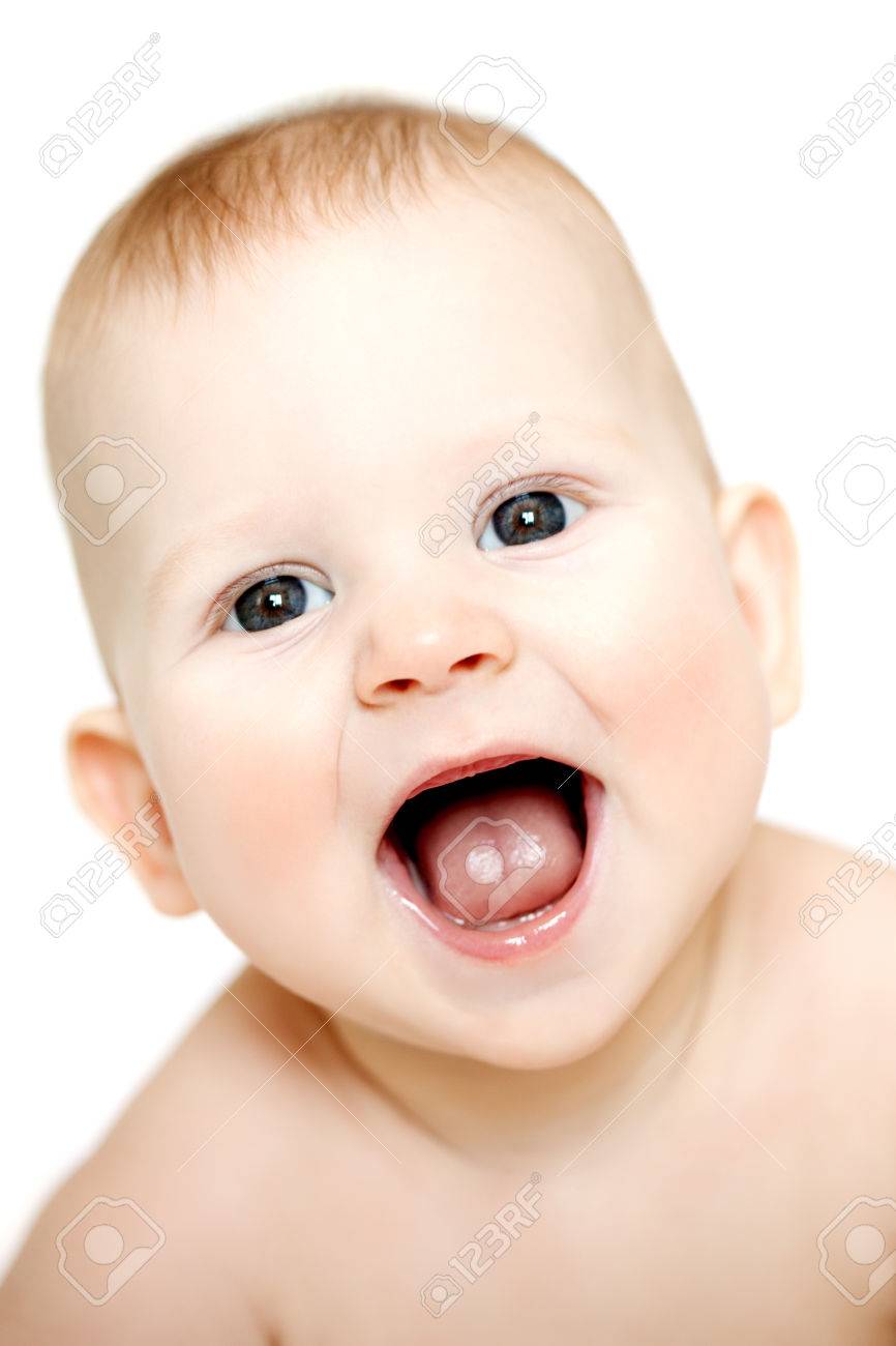 Heureux Bebe Riant Mignon Enfant Souriant Positive Sourire Enfant Belle Souriant Bebe Drole Mignon Banque D Images Et Photos Libres De Droits Image
