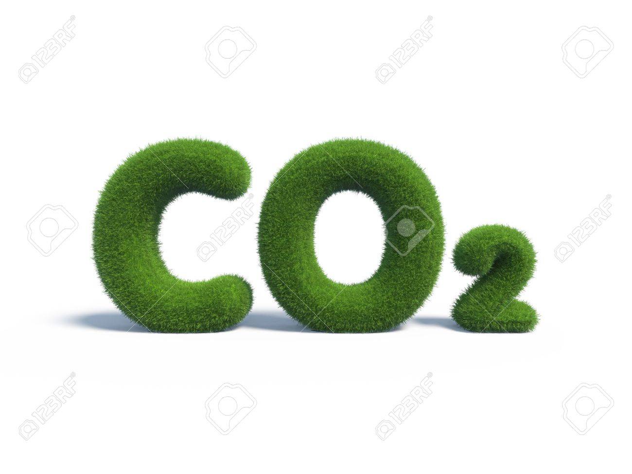 co2 green grass in the form of letters - 23822741 co2 green grass in the form of letters - 23822741