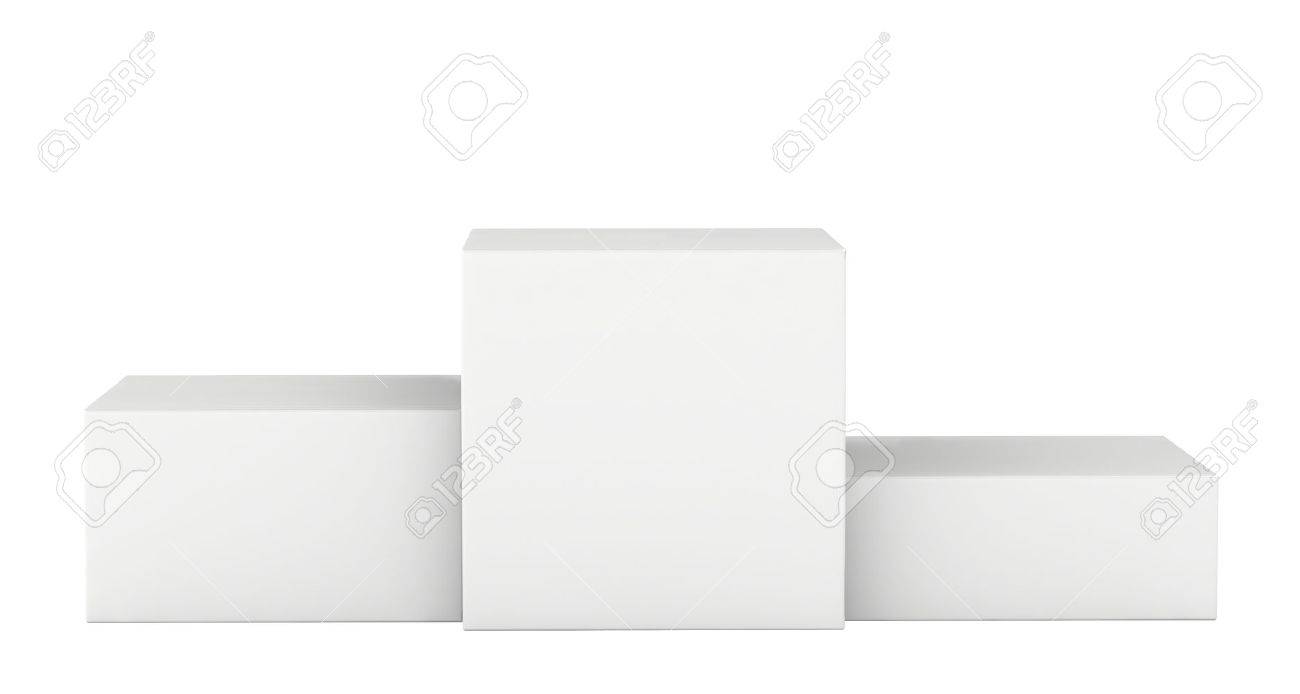 Isolated on a white pedestal winners. 3d render - 38806763 Isolated on a white pedestal winners. 3d render - 38806763