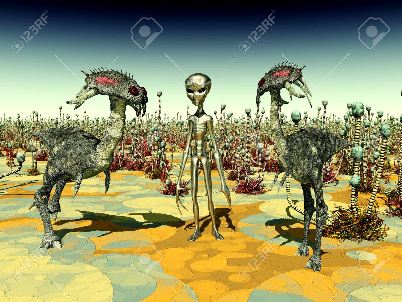 Extraterrestrial Life Stock Photo Picture And Royalty Free Image Image