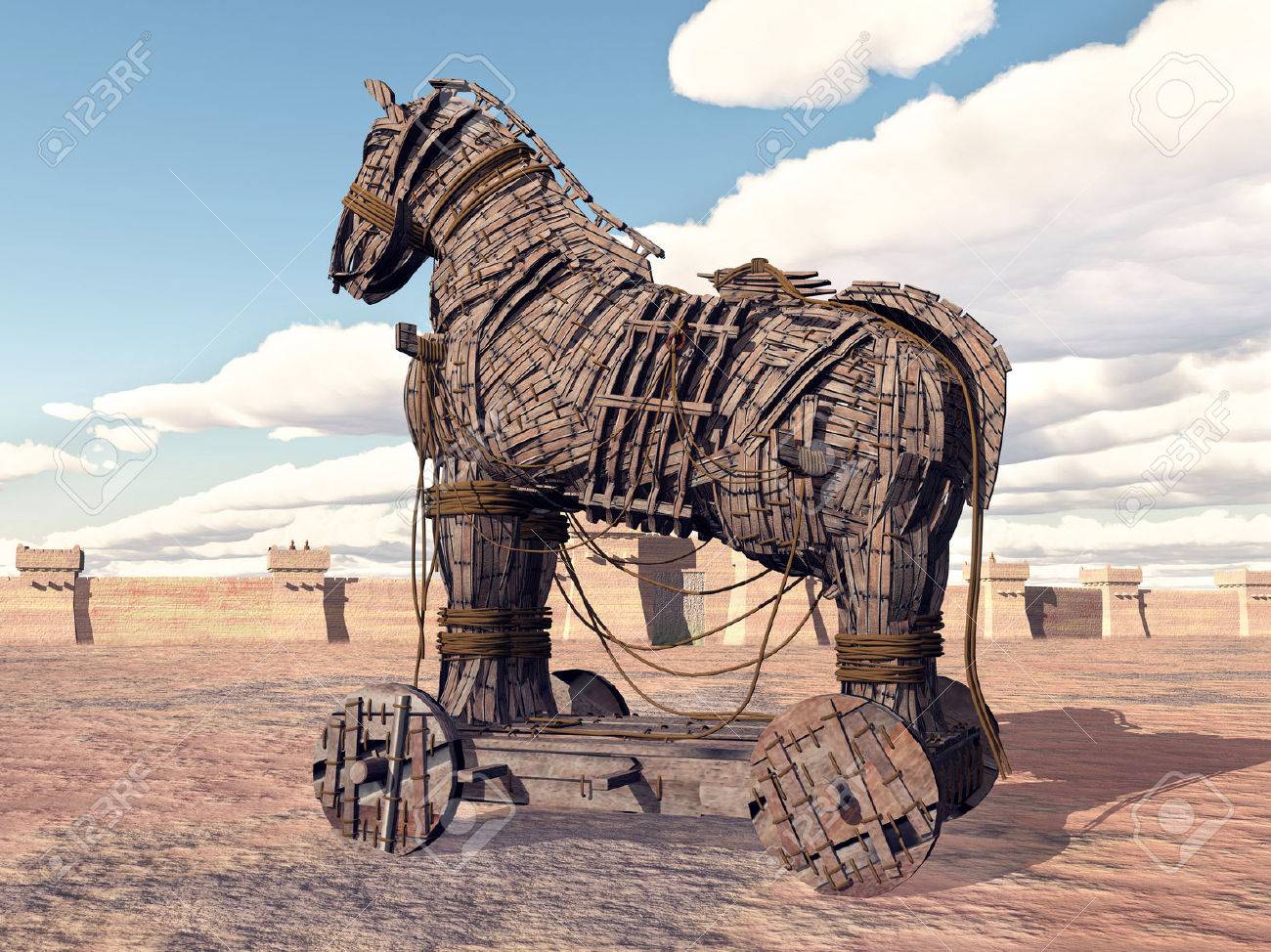 トロイの木馬 の写真素材 画像素材 Image