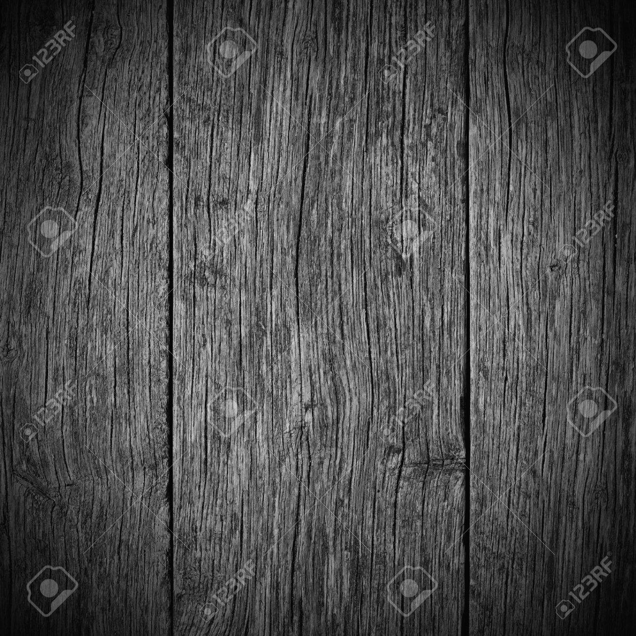 古い板の木製黒背景またはグレー木目テクスチャ の写真素材 画像素材 Image