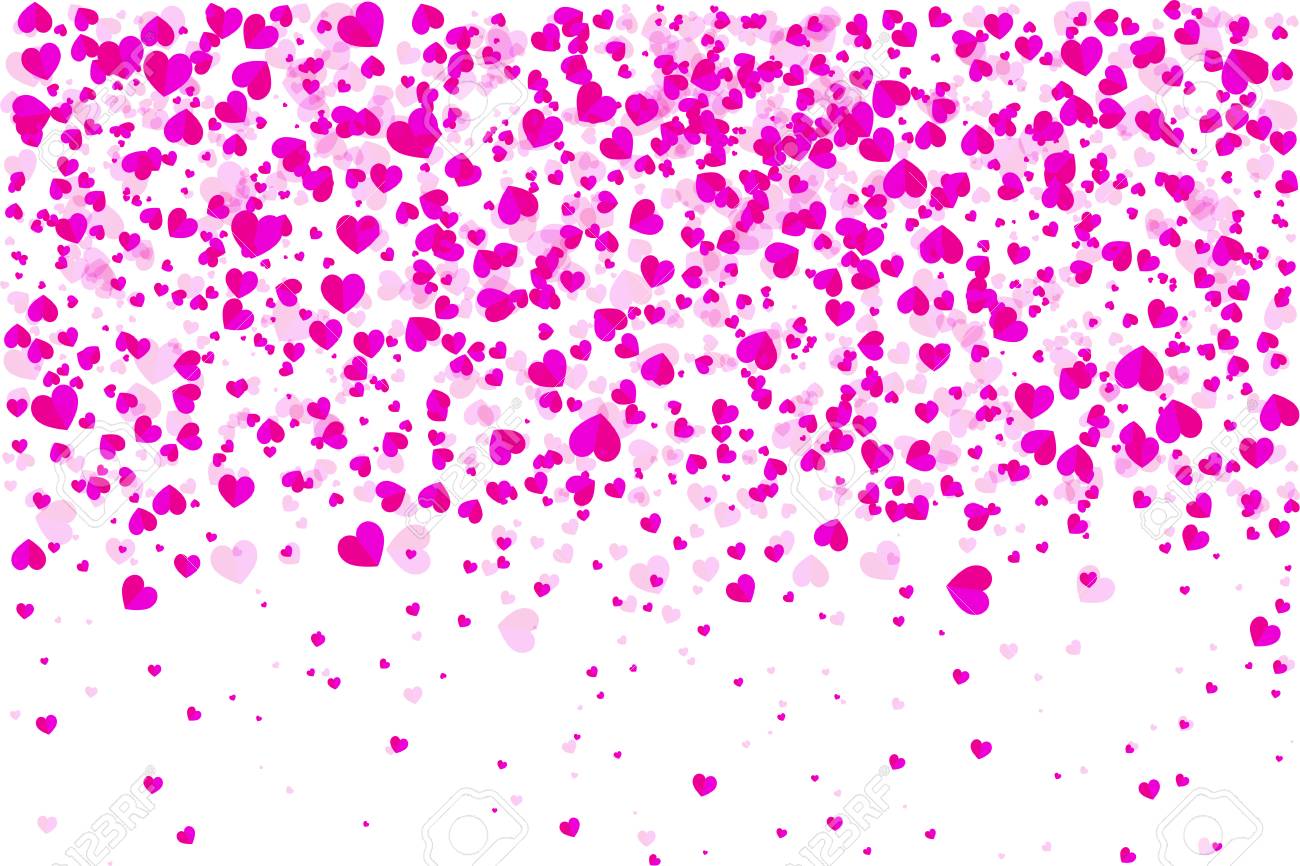 恋シンボル背景としてのハートは雪模様ベクトルイラストとして落ちる ハッピーバレンタインデーの背景テンプレート バナーやポスター のイラスト素材 ベクタ Image