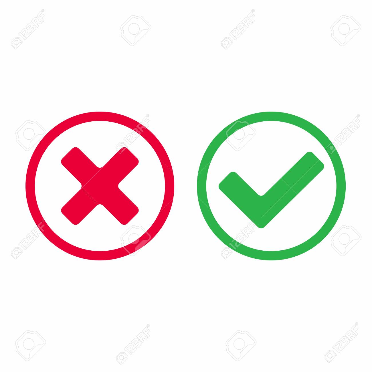 check marks icon signs