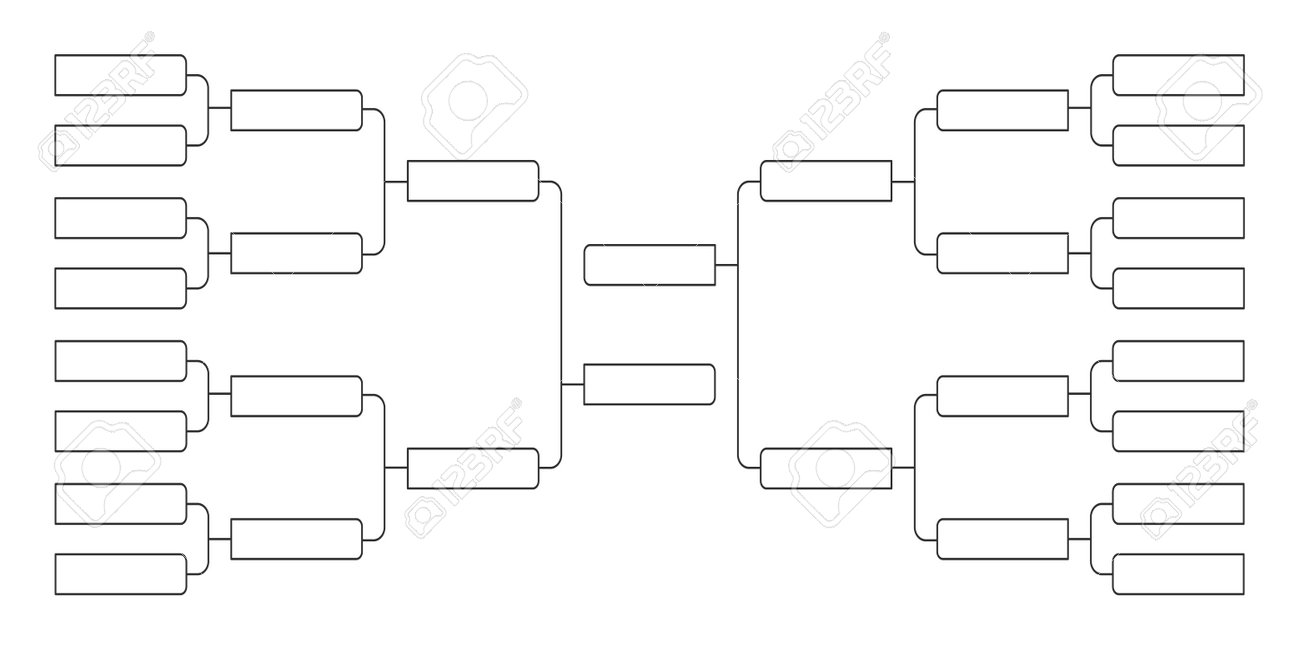 blank 16 team tournament bracket isolated on white background 14764023  Vector Art at Vecteezy