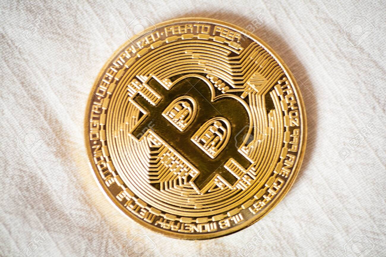 Gold Coin Last Bitcoin Symbol Of Crypto Currency And Technology Blockchain  Block Chain Bitcoin Logo Stock Photo, Picture and Royalty Free Image. Image  97246983.