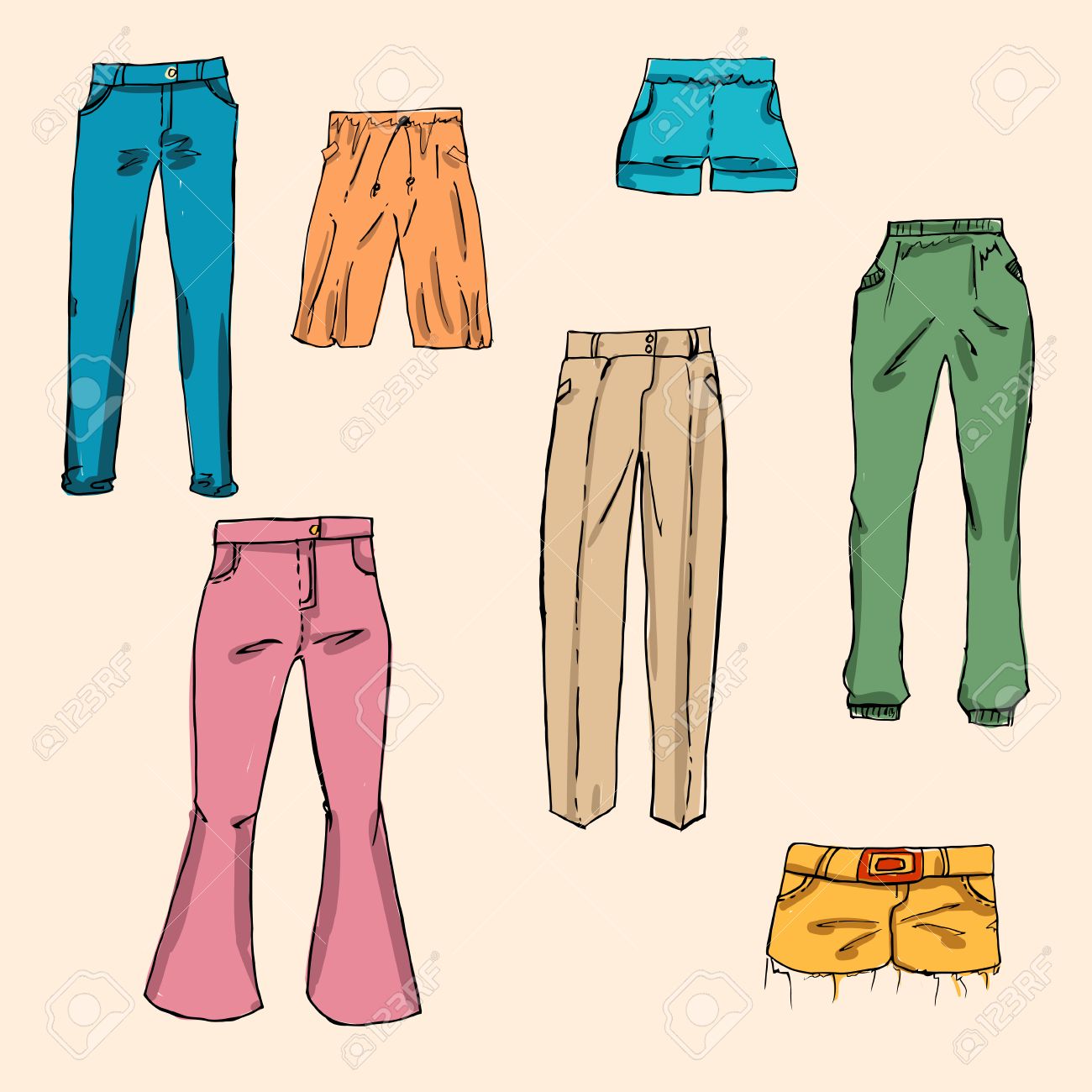 different pant styles