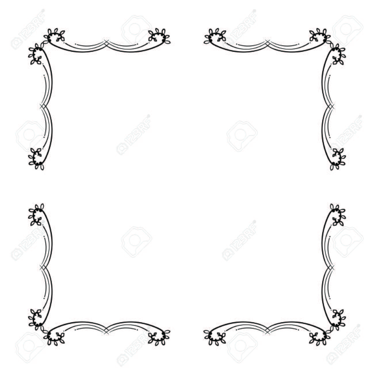 Einfache Und Elegante Design Vorlage Quadratischen Rahmen Fur Etiketten Und Logos Vektor Illustration Lizenzfrei Nutzbare Vektorgrafiken Clip Arts Illustrationen Image