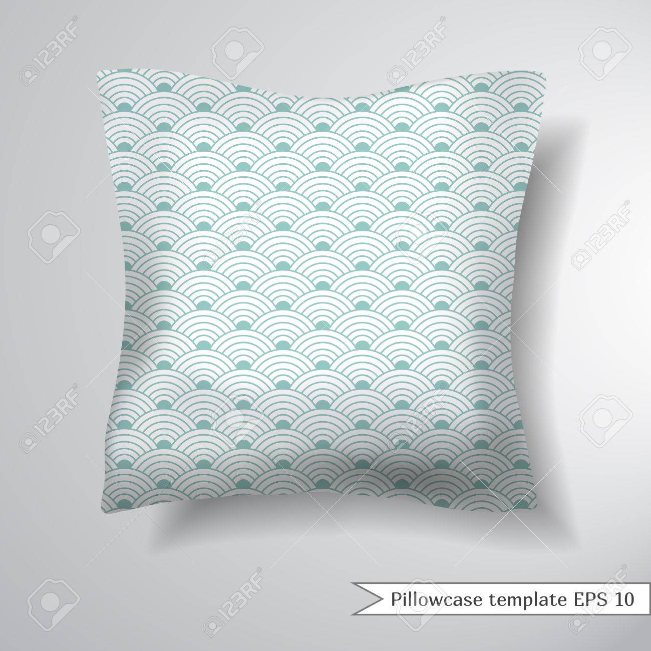 creative sofa square pillow decorative pillowcase design template