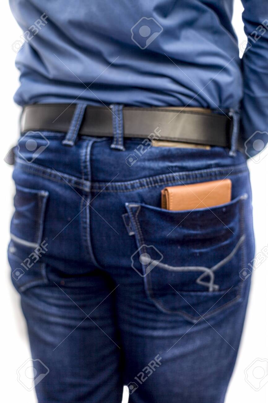 black belt blue jeans