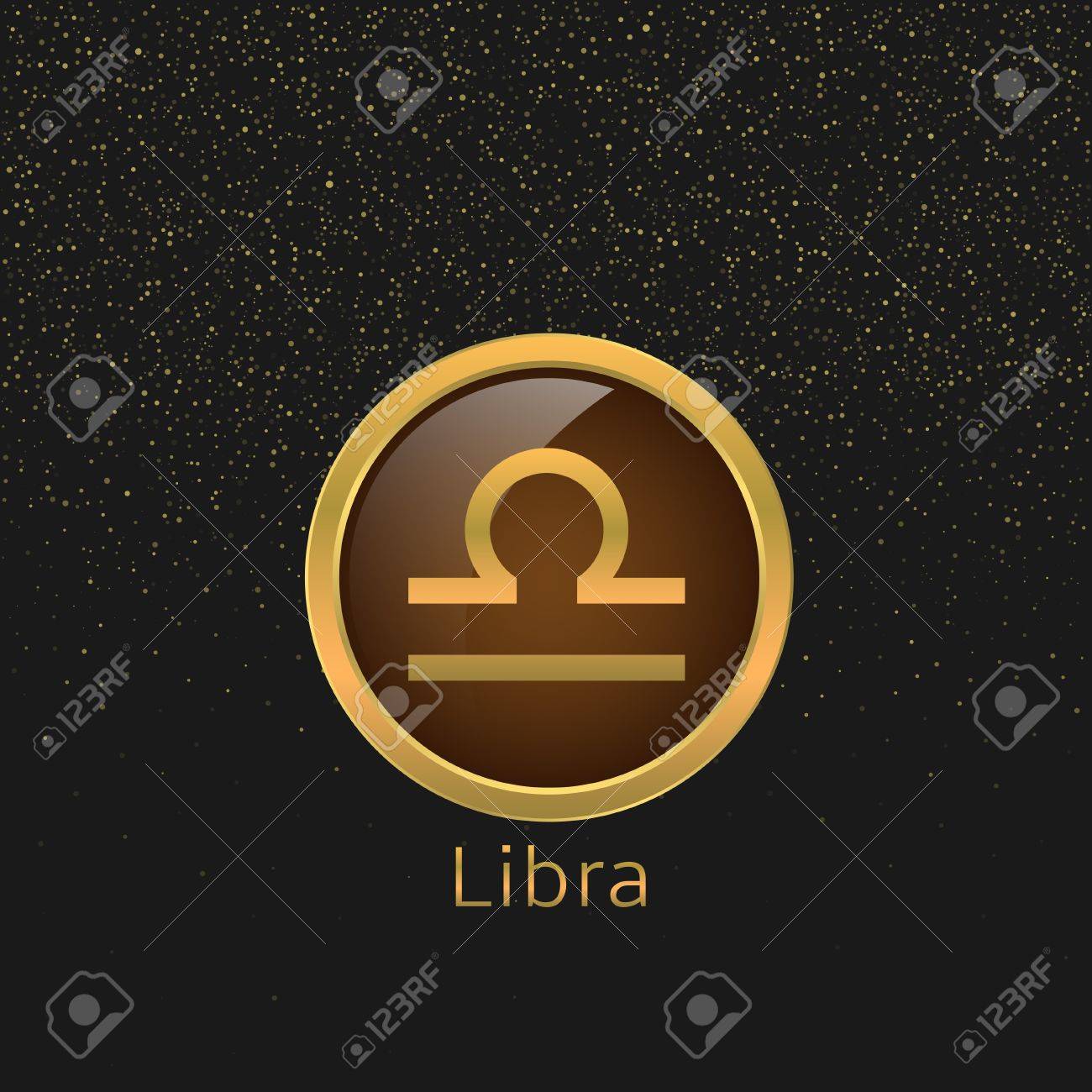 Libra Zodiac Sign. Libra Abstract Symbol. Libra Golden Icon Royalty Free  SVG, Cliparts, Vectors, and Stock Illustration. Image 58015755.