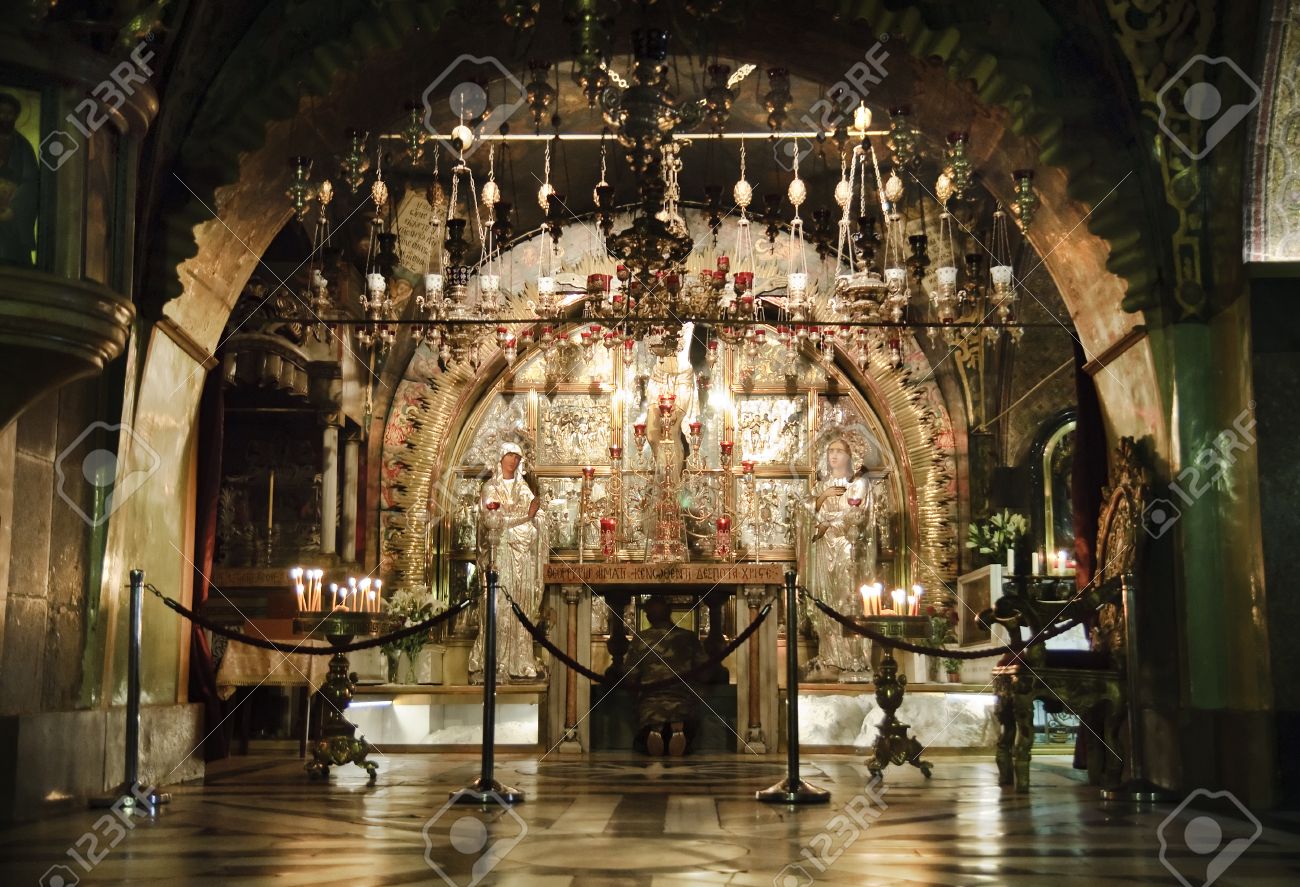 Golgotha- Calvary- old town of Jerusalem, Israel - 15156854 Golgotha- Calvary- old town of Jerusalem, Israel - 15156854