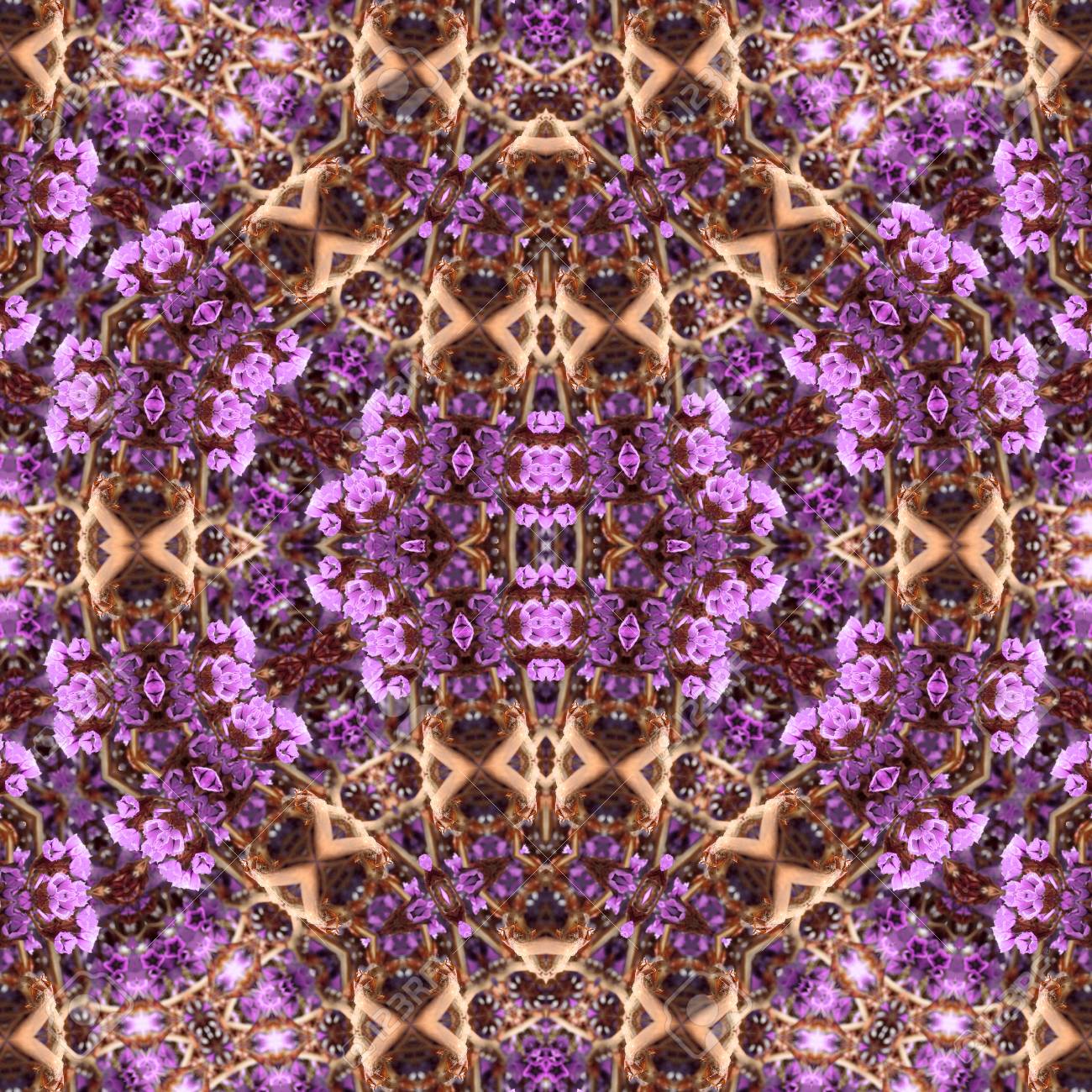 Abstract flowers seamless pattern background. Kaleidoscope from flowers. Hydraulic tile design. - 104075081 Abstract flowers seamless pattern background. Kaleidoscope from flowers. Hydraulic tile design. - 104075081