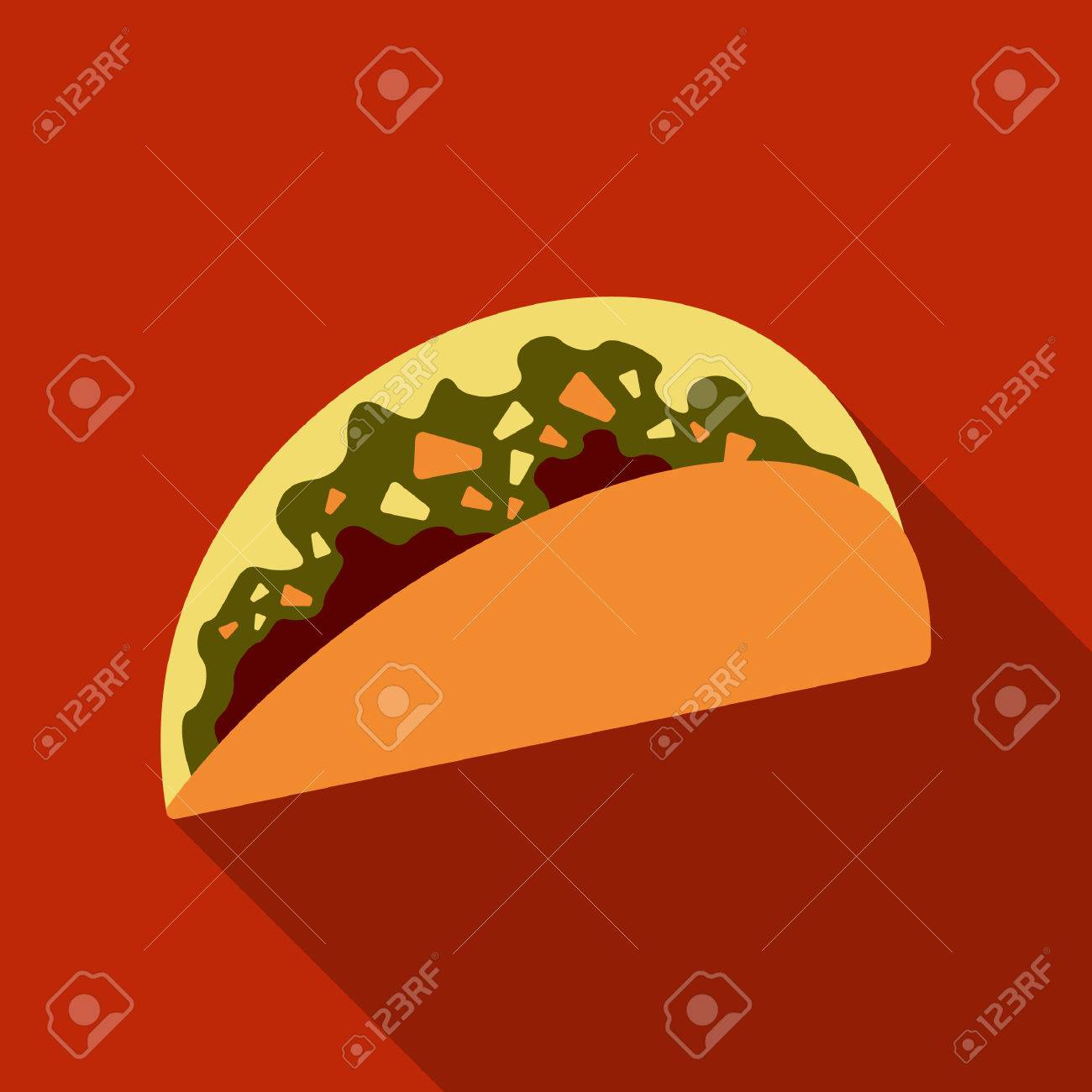 メキシコ料理タコス のイラスト素材 ベクタ Image