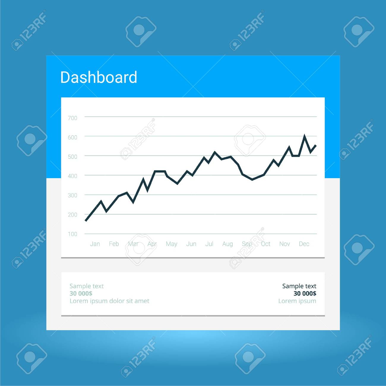 평면 디자인 그래프 및 차트와 Infographic 대시 보드 템플릿. 데이터 분석 처리 로열티 무료 사진, 그림, 이미지 그리고  스톡포토그래피. Image 84577927