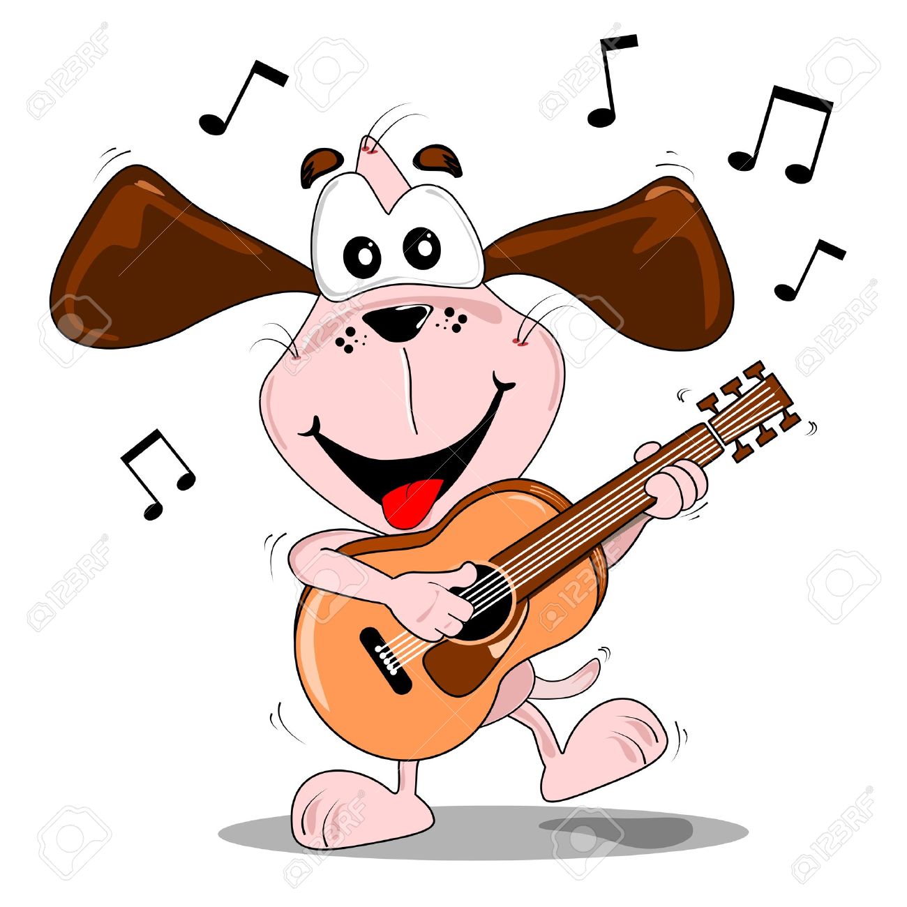 cartoon dog playing