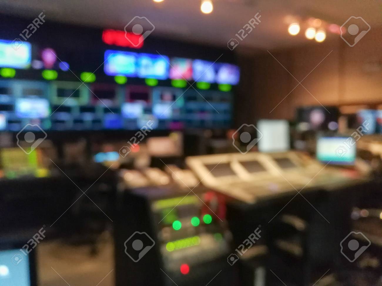 blur image video switch of television broadcast working with video video boardcast