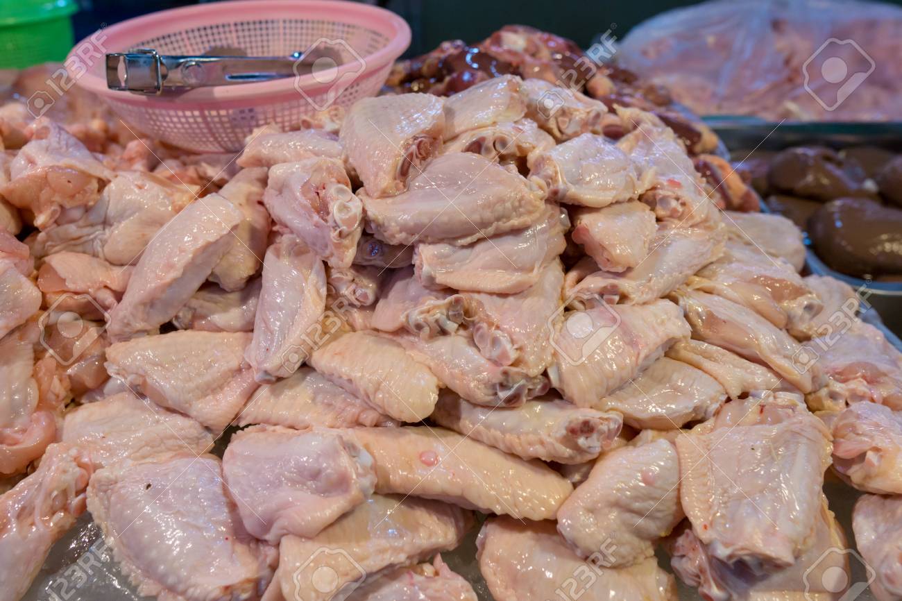 Fresh Chicken Meat In A Fresh Market