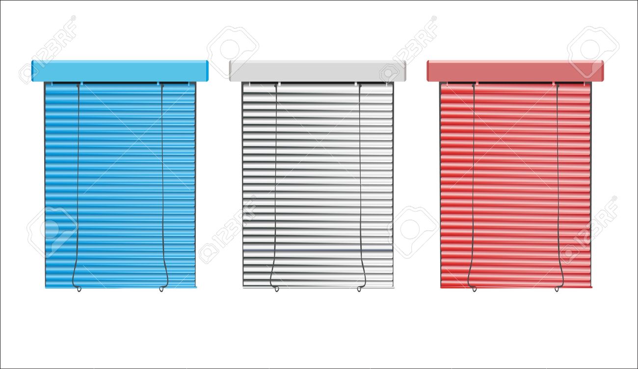 vector colored blinds isolated on white - 16563545 vector colored blinds isolated on white - 16563545