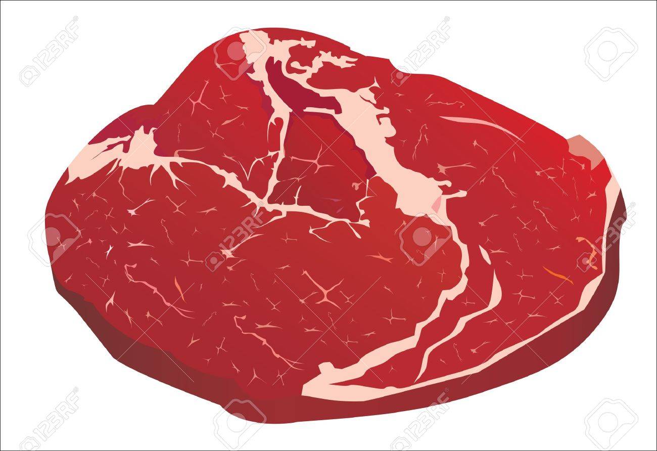 Raw fresh beef on white background - 16563544 Raw fresh beef on white background - 16563544