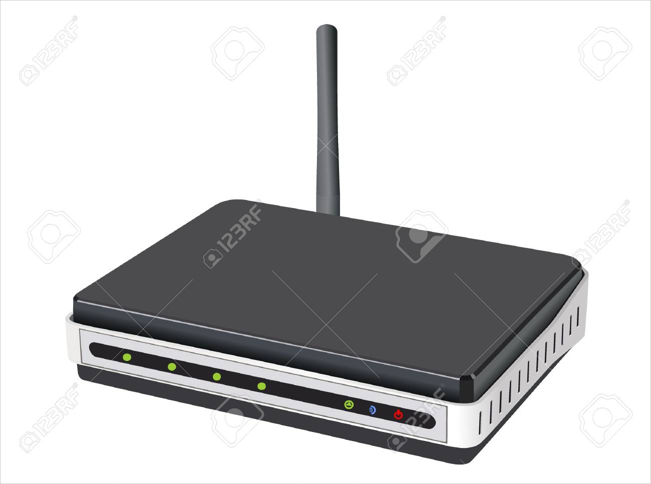 Wireless router isolated on white background - 17751911 Wireless router isolated on white background - 17751911