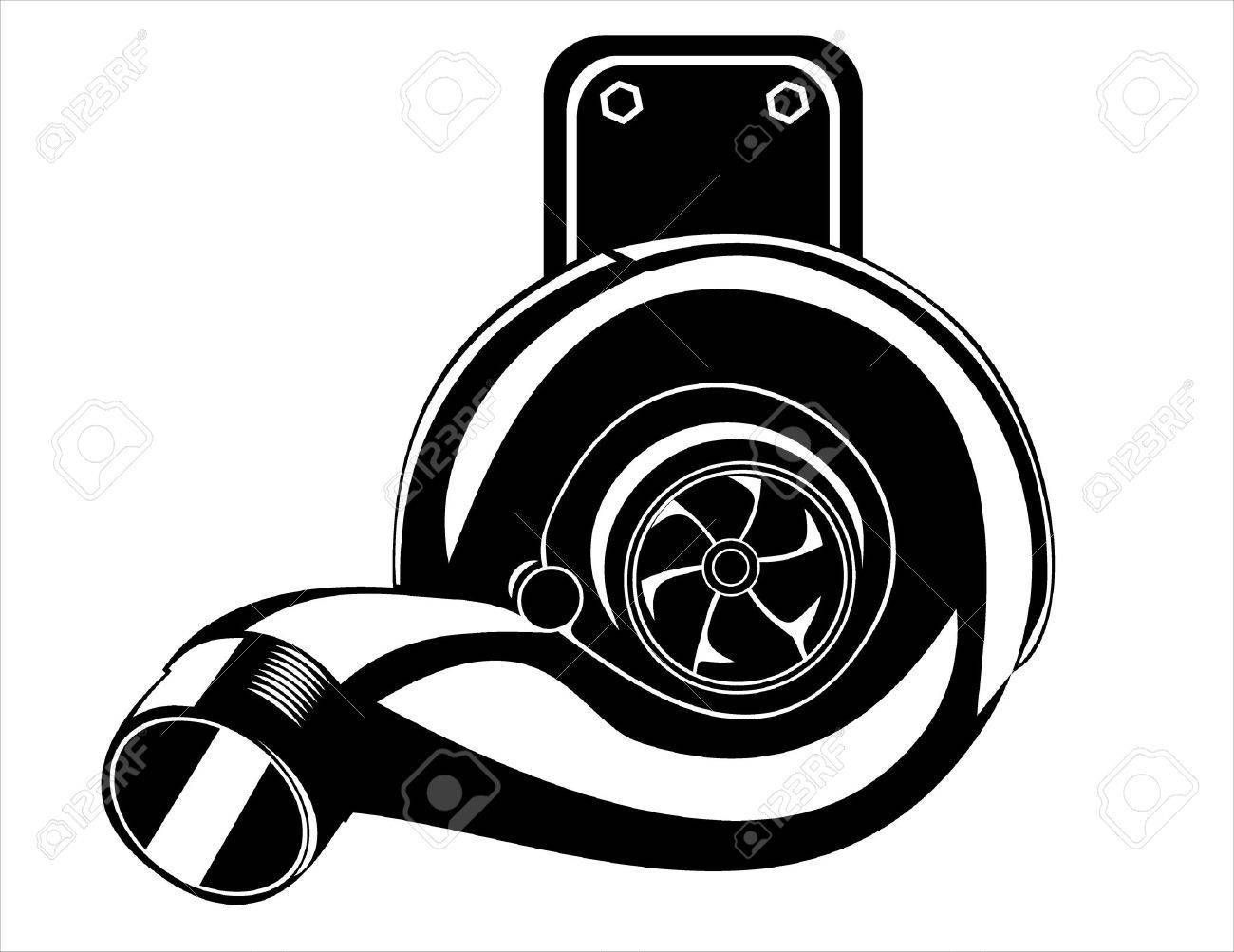 turbocharger isolated on a white background - 17751914 turbocharger isolated on a white background - 17751914